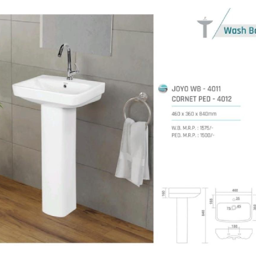 SQUARE BASIN PEDESTAL