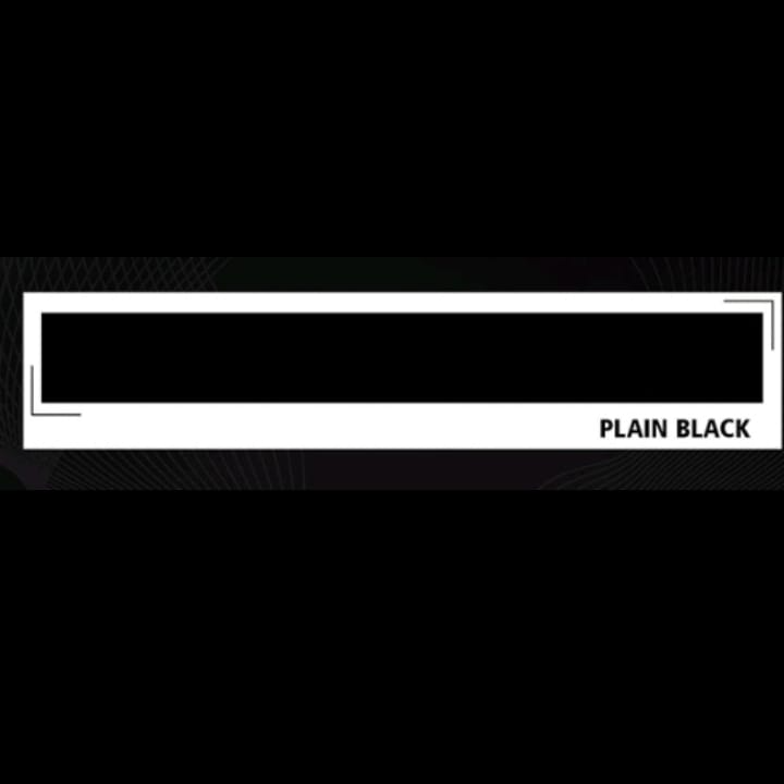 PLAIN BLACK BORDER